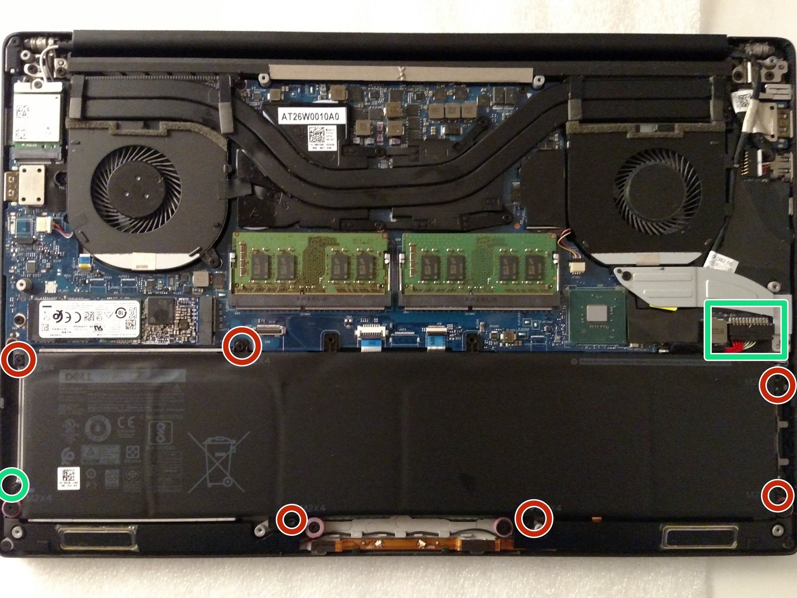 Internal Photo of DELL Latitude 5530 5531 Precision 3570 3571 HINGE (Precision 5530)